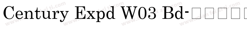 Century Expd W03 Bd字体转换